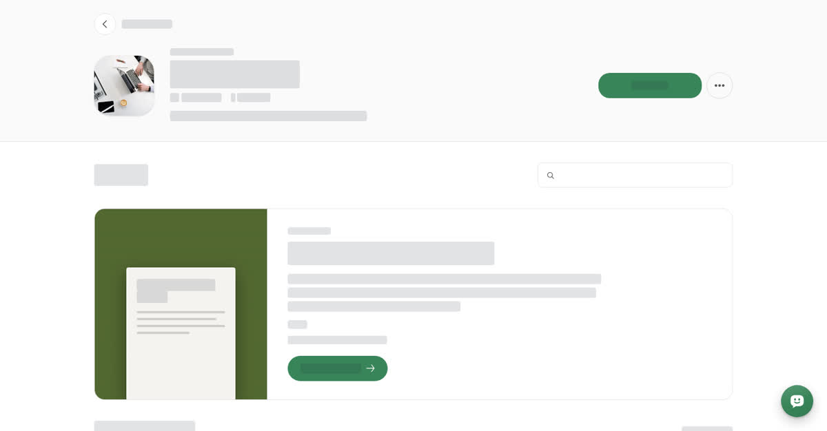 A space's public page in document view, with the Document space header, the Library search box, a Start here card with Read document, and Latest documents cards